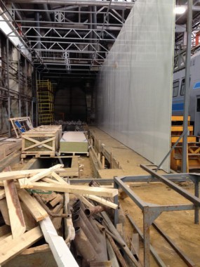 Строительство окрасочно-сушильной камеры для электровозов и локомотивов SPK.