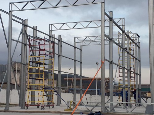 Уличная камера окраски и сушки для нефтяного оборудования SPK-15.6.7, г. Новороссийск