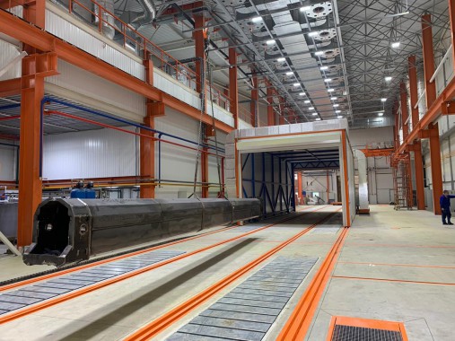Зона открытой окраски SPK-Z 76.6.9 в составе Комплекса подготовки поверхности, окраски и сушки SPK Зона открытой окраски SPK-Z 76.6.9 в составе Комплекса подготовки поверхности, окраски и сушки SPK