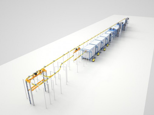 Линия окраски среднегабаритных узлов и деталей SPK