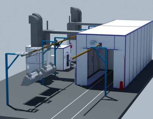 Линия подготовки, покраски и сушки SPK