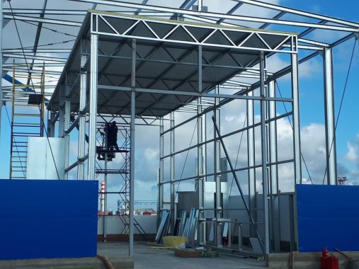 Уличная камера окраски и сушки для нефтяного оборудования SPK-15.6.7, г. Новороссийск