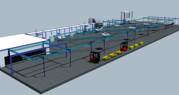 Линия катафорезной и порошковой окраски SPK-KTL
