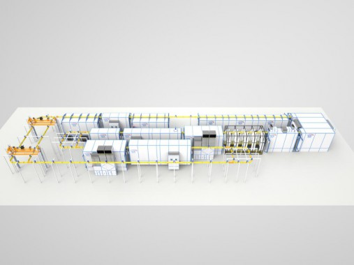 Линия окраски жидкими ЛКМ