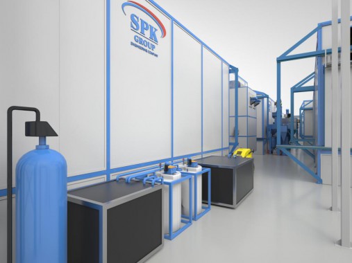 Линия окраски жидкими ЛКМ