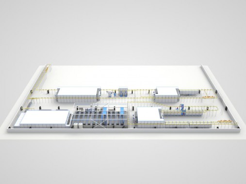 Линия окраски деталей рам грузового коммерческого автотранспорта SPK
