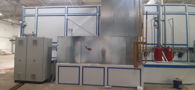 Покрасочно-сушильная камера для деталей спецтехники SPK-P 18.5.4