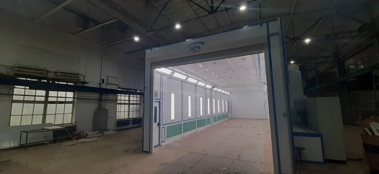 Покрасочно-сушильная камера для деталей спецтехники SPK-P 18.5.4