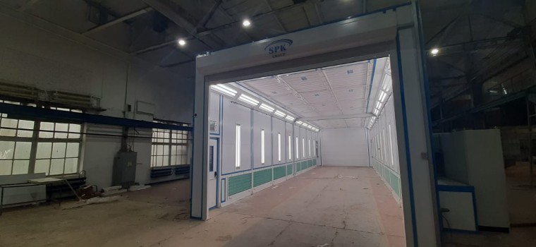 Покрасочно-сушильная камера для деталей спецтехники SPK-P 18.5.4