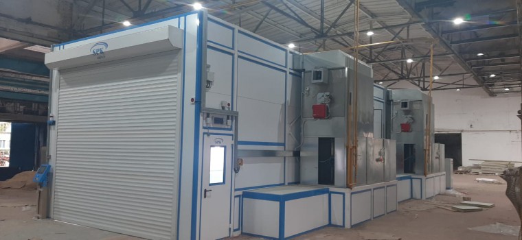 Покрасочно-сушильная камера для деталей спецтехники SPK-P 18.5.4