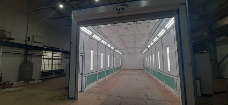 Покрасочно-сушильная камера для деталей спецтехники SPK-P 18.5.4