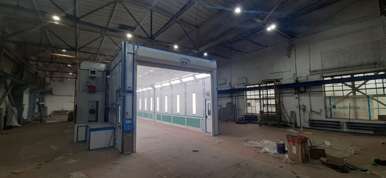 Покрасочно-сушильная камера для деталей спецтехники SPK-P 18.5.4