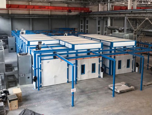 Комплекс подготовки поверхности, покраски и сушки для ж/д оборудования SPK-42.23.4, г. Тверь