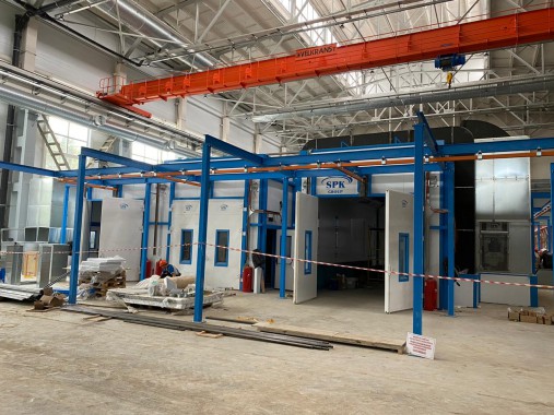 Комплекс подготовки поверхности, покраски и сушки для ж/д оборудования SPK-42.23.4, г. Тверь