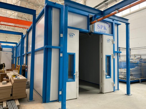 Комплекс подготовки поверхности, покраски и сушки для ж/д оборудования SPK-42.23.4, г. Тверь