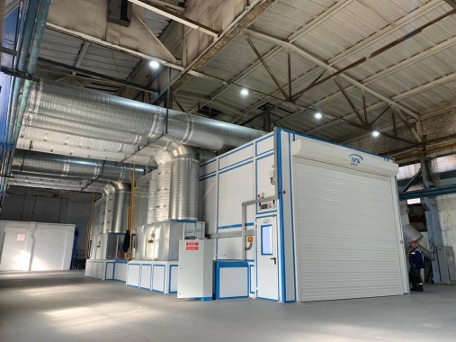 Покрасочно-сушильная камера для деталей спецтехники SPK-P 18.5.4