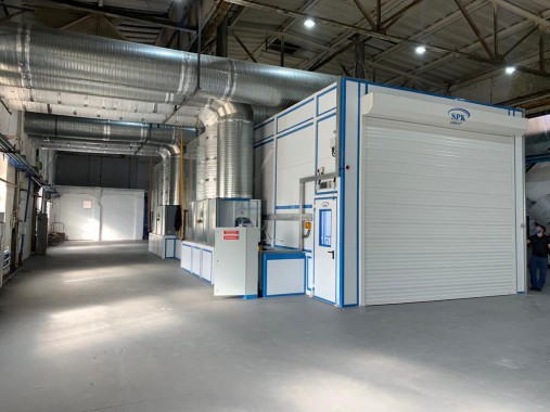 Покрасочно-сушильная камера для деталей спецтехники SPK-P 18.5.4