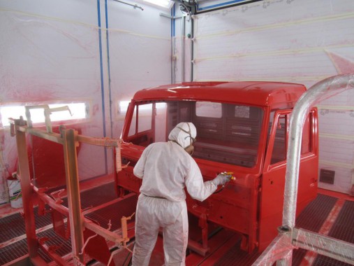 Окрасочно-сушильная камера для кабин грузовых автомобилей SPK