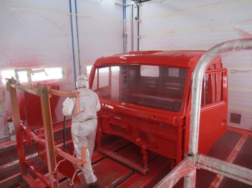 Окрасочно-сушильная камера для кабин грузовых автомобилей SPK