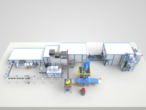 Линия SPK окраски рам тракторов