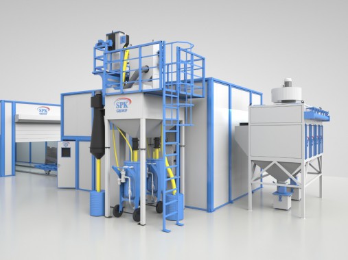 Линия SPK окраски рам тракторов