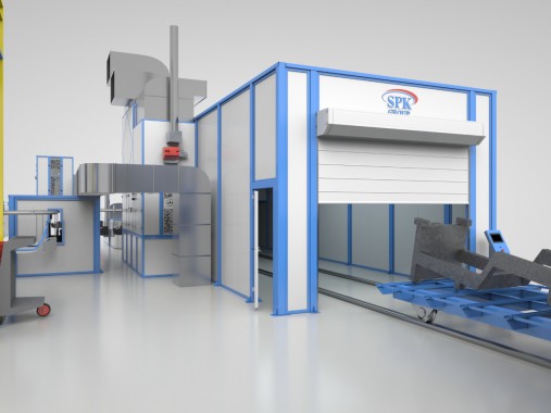 Линия SPK окраски рам тракторов