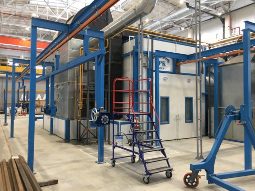 Комплекс подготовки поверхности, покраски и сушки для ж/д оборудования SPK-42.23.4, г. Тверь