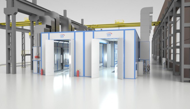 Комплекс подготовки, окраски и проверки герметичности вагонов SPK