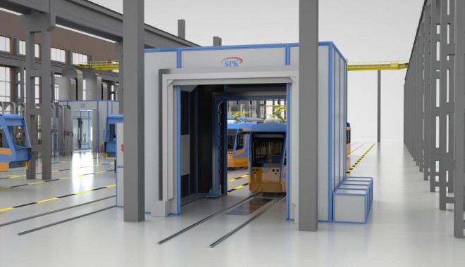 Комплекс подготовки, окраски и проверки герметичности вагонов SPK