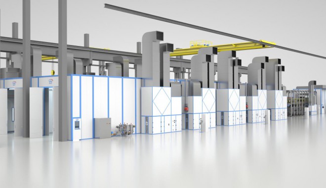 Комплекс подготовки, окраски и проверки герметичности вагонов SPK