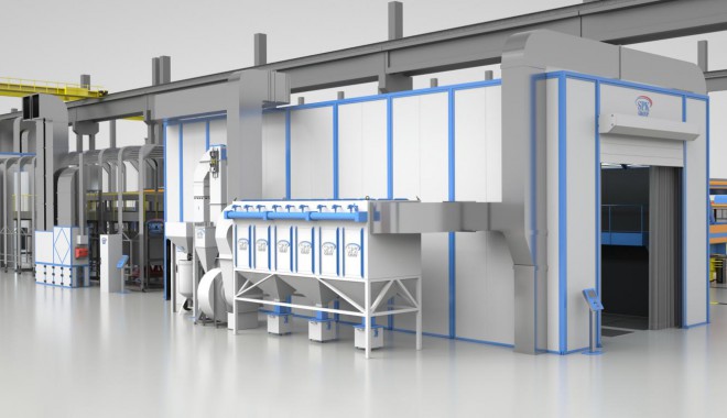 Комплекс подготовки, окраски и проверки герметичности вагонов SPK