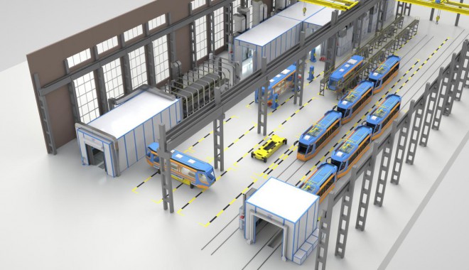 Комплекс подготовки, окраски и проверки герметичности вагонов SPK