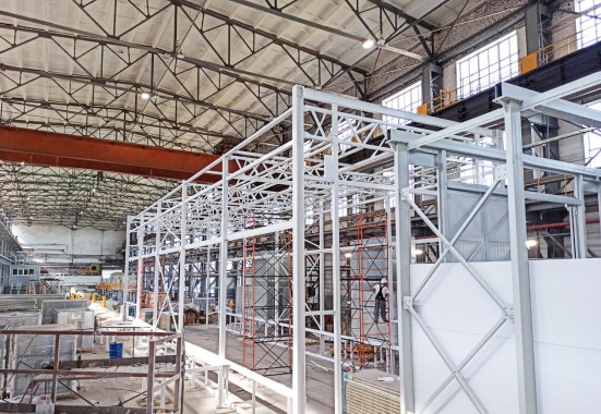 Окрасочно-сушильная камера для локомотивов SPK-P 22.6.5, г. Коломна