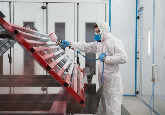 Окрасочно-сушильная камера для окраски металлоконструкций и ферм SPK 15.4.6. Покраска металлоконструкций в окрасочной камере, г. Астана