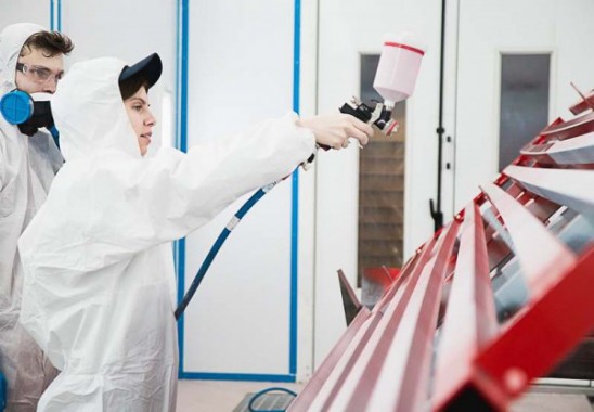 Окрасочно-сушильная камера для окраски металлоконструкций и ферм SPK 15.4.6. Покраска металлоконструкций в окрасочной камере, г. Астана