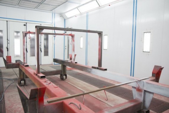 Окрасочно-сушильная камера для окраски металлоконструкций и ферм SPK 15.4.6. Покраска металлоконструкций в окрасочной камере, г. Астана