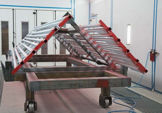 Окрасочно-сушильная камера для окраски металлоконструкций и ферм SPK 15.4.6. Покраска металлоконструкций в окрасочной камере, г. Астана