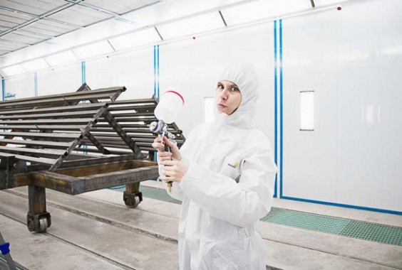 Окрасочно-сушильная камера для окраски металлоконструкций и ферм SPK 15.4.6. Покраска металлоконструкций в окрасочной камере, г. Астана