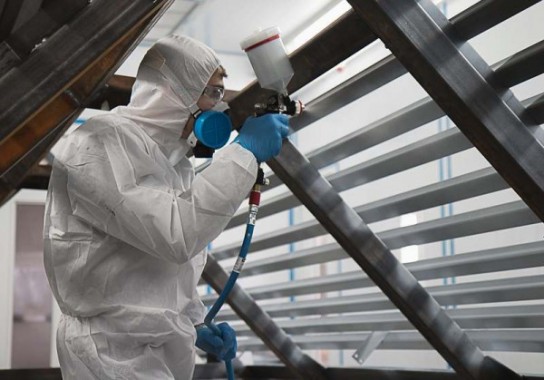 Окрасочно-сушильная камера для окраски металлоконструкций и ферм SPK 15.4.6. Покраска металлоконструкций в окрасочной камере, г. Астана