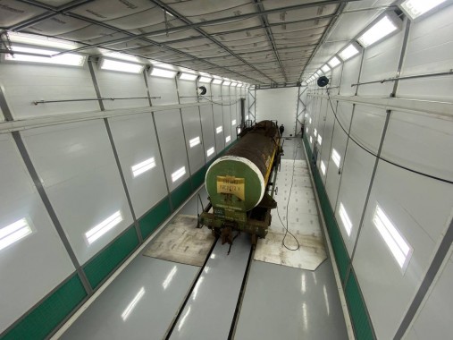 Уличная окрасочно-сушильная камера SPK-30.7.7, Свердловская обл.