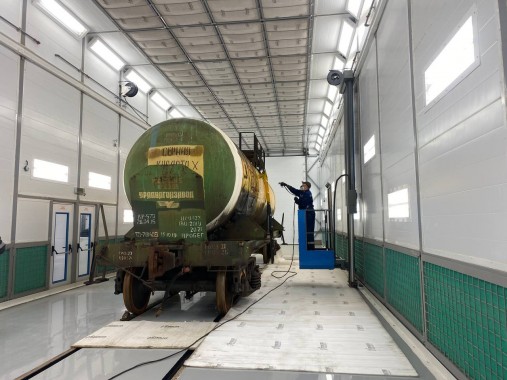 Уличная окрасочно-сушильная камера SPK-30.7.7, Свердловская обл.