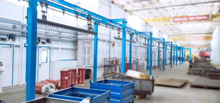 Окрасочно-сушильный комплекс с окрасочным конвейером SPK GROUP, г. Брянск Окрасочно-сушильный комплекс с окрасочным конвейером SPK GROUP, г. Брянск