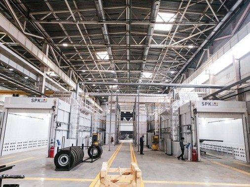 Линия подготовки и покраски рам полуприцепов SPK, г. Елабуга