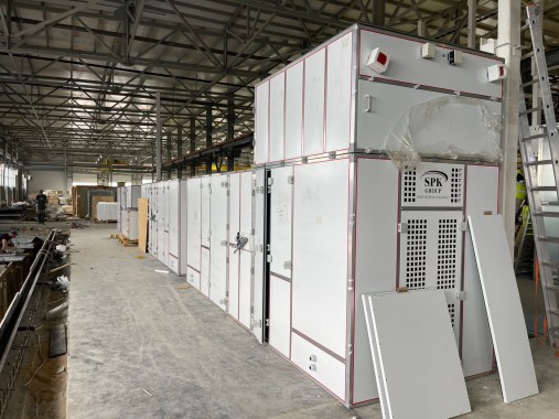 Комплекс камер окрашивания и сушки для автофургонов, полуприцепов, коммунальной и спецтехники в г. Рязань