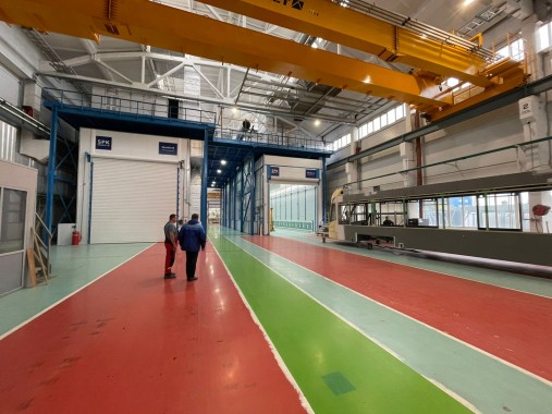 Комплекс подготовки и окраски поверхности для трамваев SPK, г. Тверь