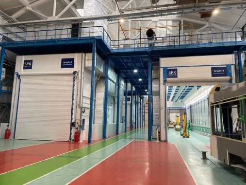 Комплекс подготовки и окраски поверхности для трамваев SPK, г. Тверь