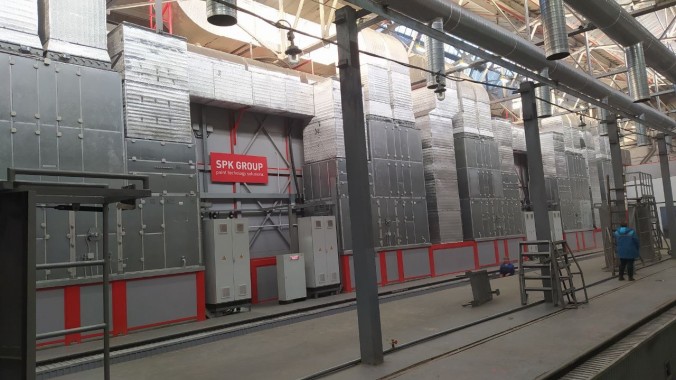 Окрасочно-сушильная камера тупикового типа SPK-T 56.6.7, г. Улан-Удэ