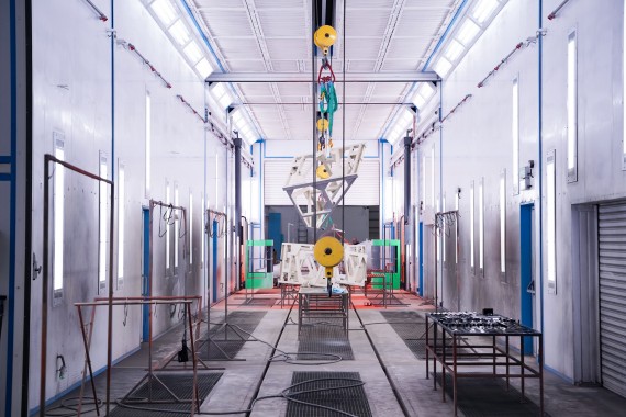 Окрасочно-сушильная камера для спецтехники с тельфером SPK-30.6.6, г. Курган