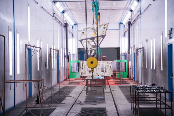 Окрасочно-сушильная камера для спецтехники с тельфером SPK-30.6.6, г. Курган