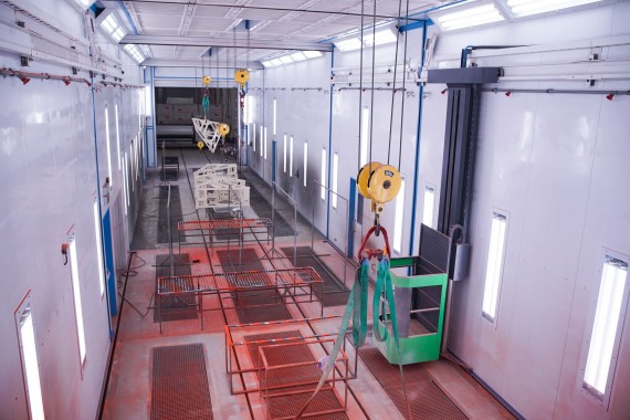 Окрасочно-сушильная камера для спецтехники с тельфером SPK-30.6.6, г. Курган